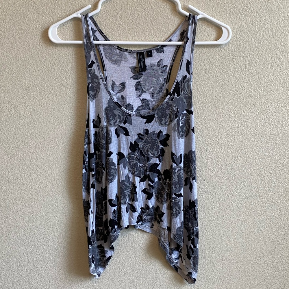 Black Poppy - Floral Tank Top M